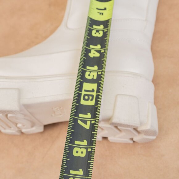 Circus NY Wmn Dollie Ivory Vegan Leather Platform Festival Combat Boots sz 6 - Picture 9 of 10